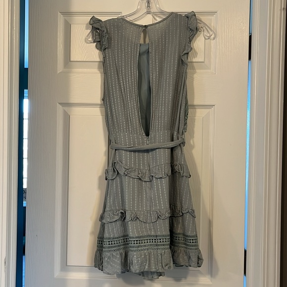 Saints & Secrets (AUS) mint cotton mini dress, backless - Picture 2 of 3